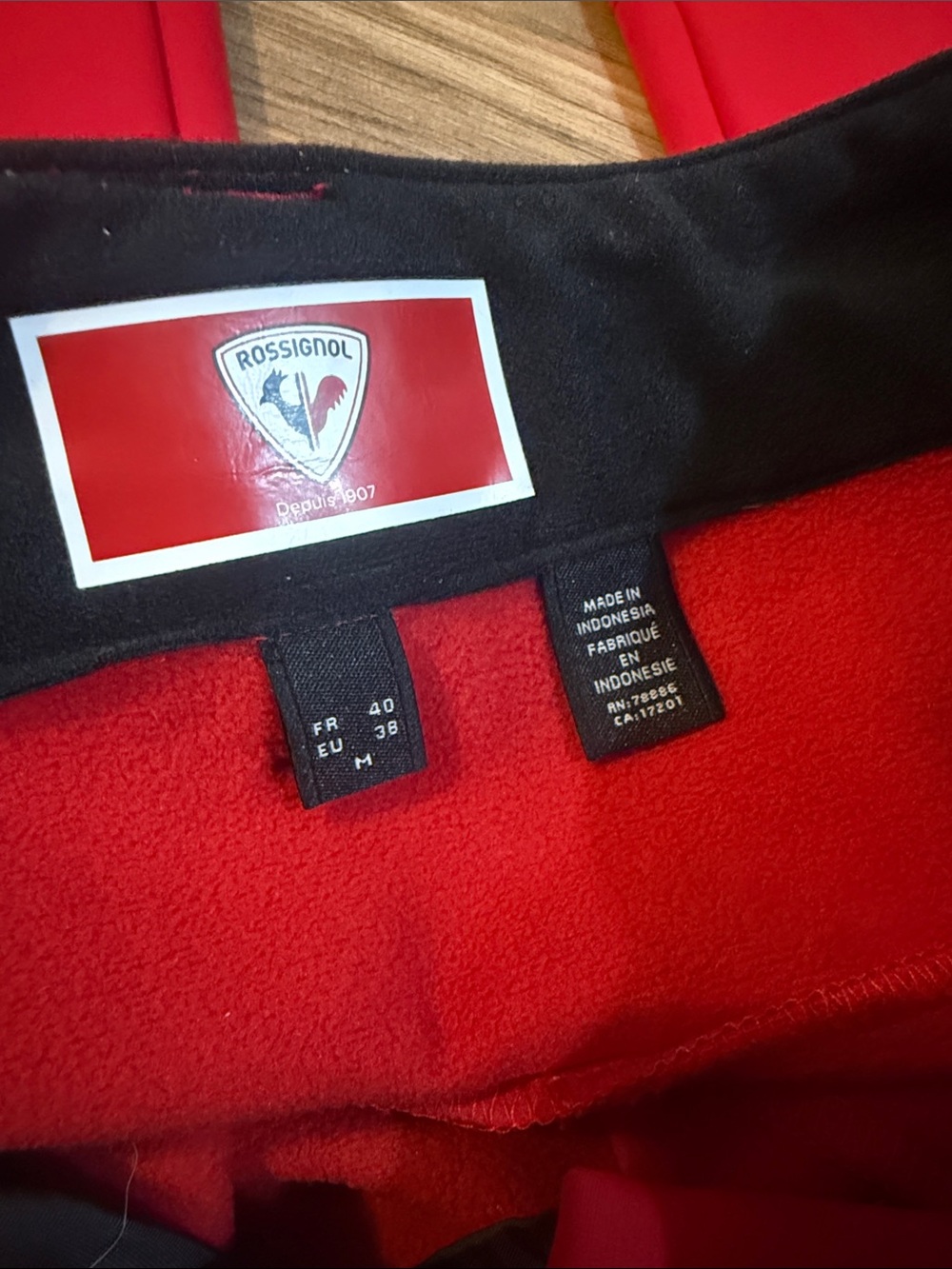 Womens Rossignol REd Ski Pants in Size M - Picture 6 of 6